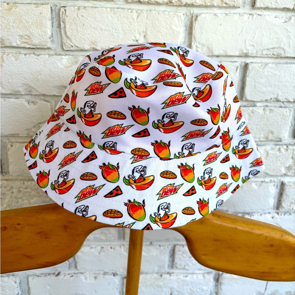 Little Caesars + Mountain Dew 2025 promo Unisex Bucket hat.Reversible